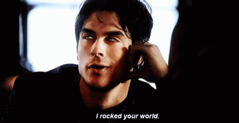 Damon Salvatore I Rocked Your World GIF