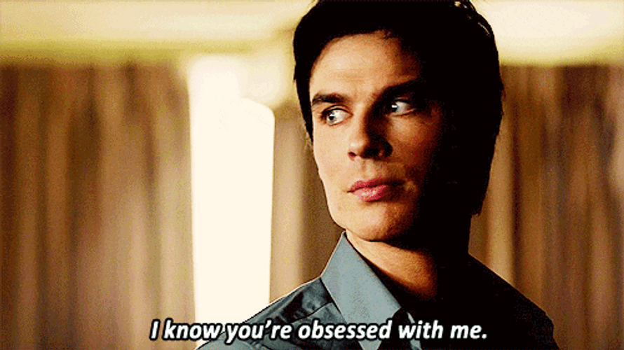 Damon Salvatore Obsessed With Me GIF