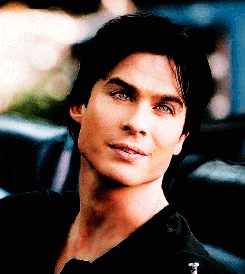 Damon Salvatore Sarcastic IDK Shrug GIF
