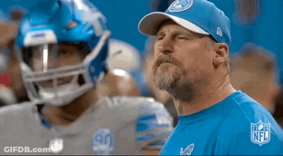 Dan Campbell American Football Coach Screaming GIF