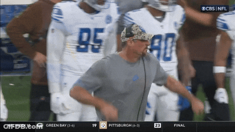 Dan Campbell Celebration Fist Pump GIF