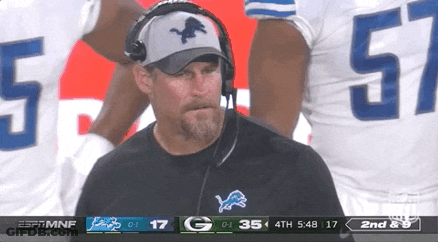 Dan Campbell Coach Confused GIF