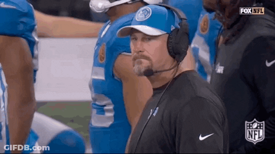 Dan Campbell Coach Disappointed GIF