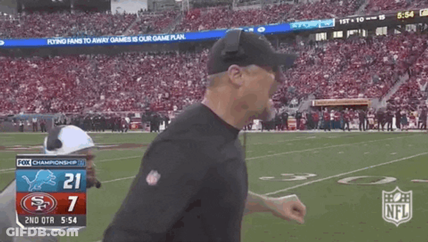 Dan Campbell Coach Hand Fist GIF