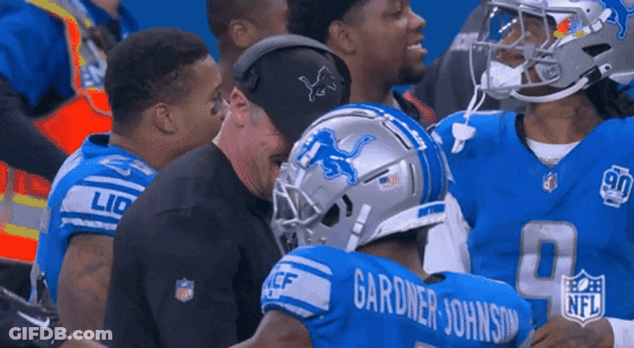 Dan Campbell Coach Happy GIF