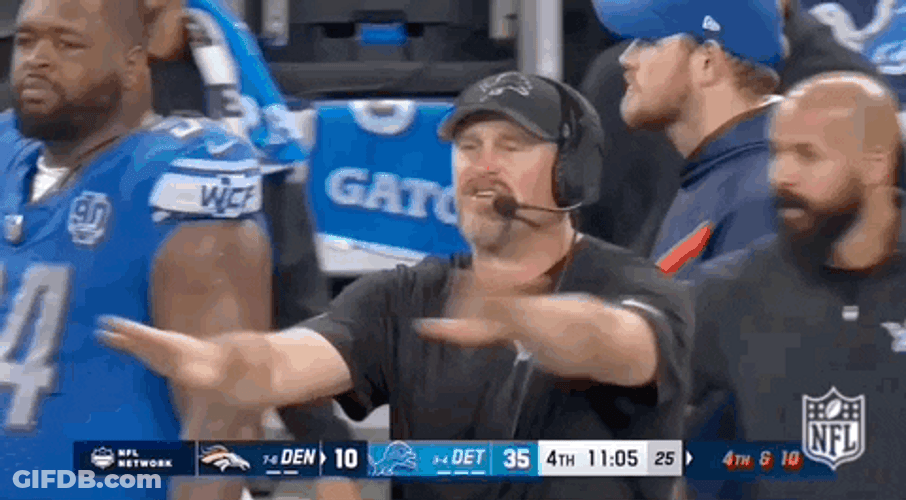 Dan Campbell Coach Its A Tie GIF