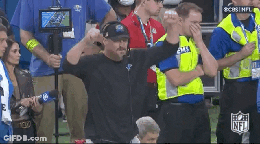 Dan Campbell Detroit Lions Good Job GIF