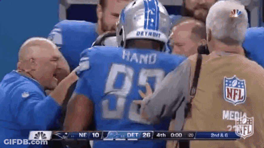 Dan Campbell Lost Tempered GIF