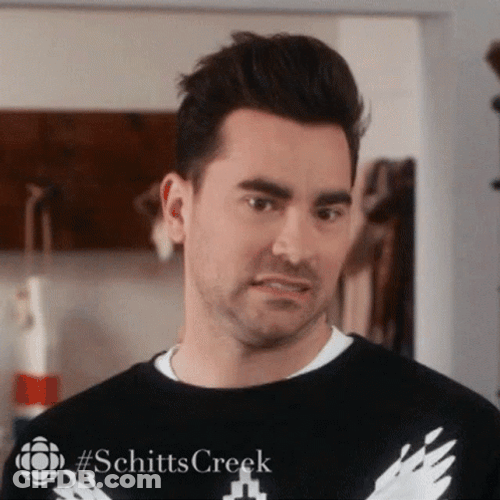 Dan Levy Eek Yikes GIF