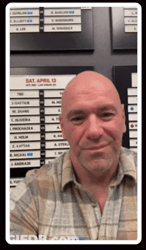 Dana White Holding Crisco Oil GIF