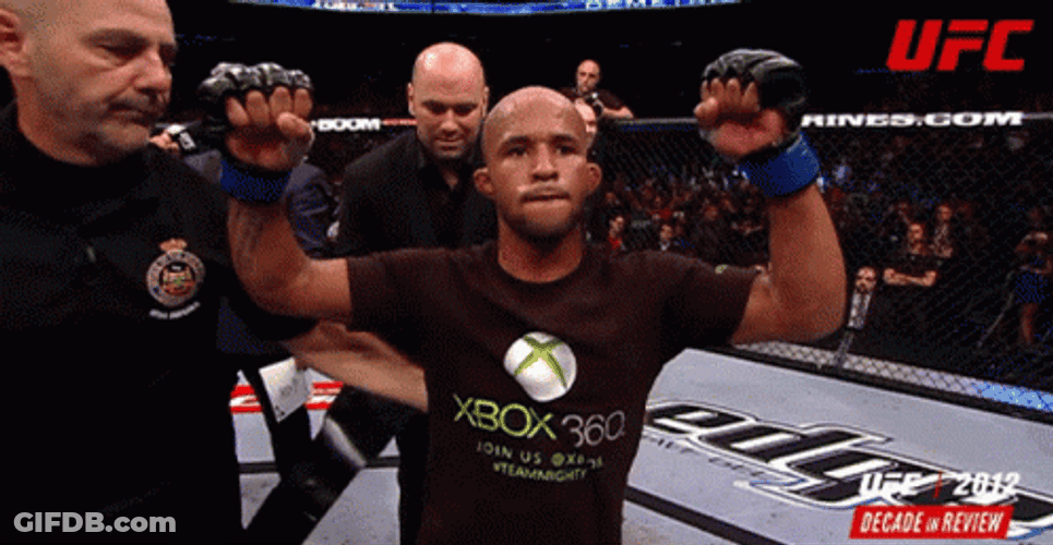 Dana White Put Belt On Demetrious Johnson GIF
