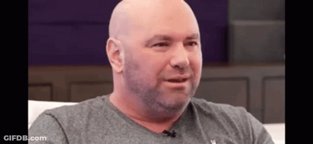 Dana White Shaking His Head GIF