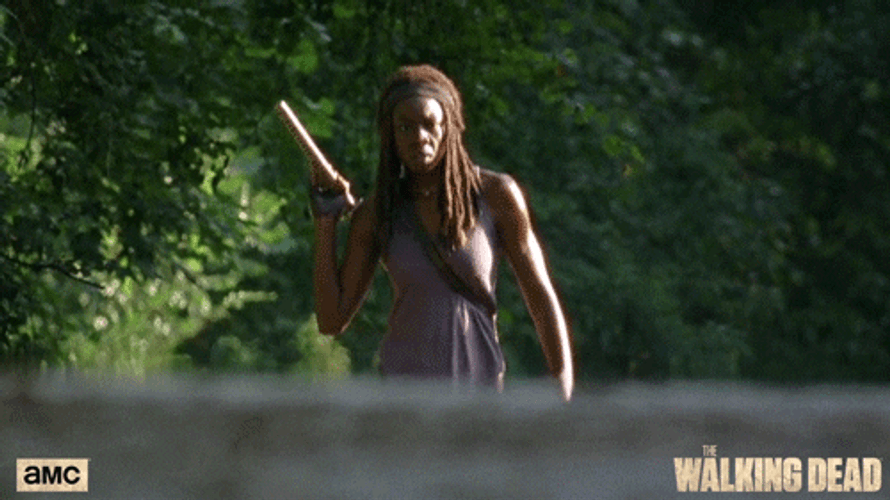 Danai Gurira Walking Dead Michonne GIF