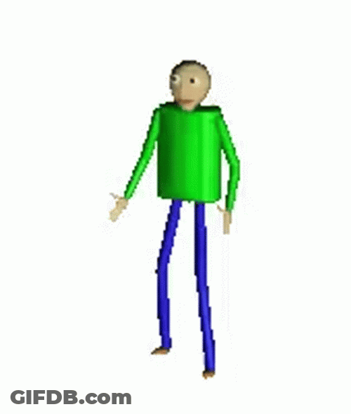Dance Meme Baldi's Basics Fortnite GIF
