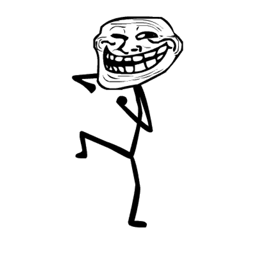 Dance Meme Troll Face Stick Man GIF