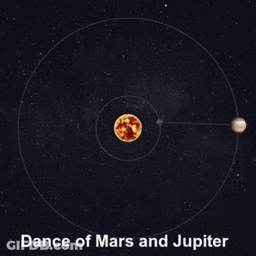 Dance Of Mars And Jupiter GIF