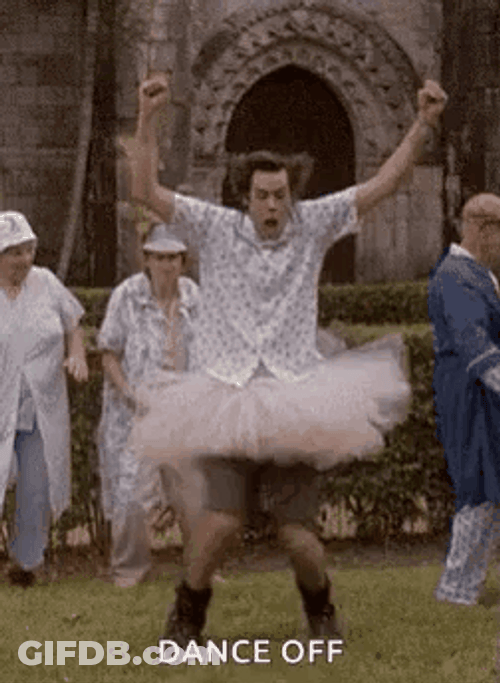 Dance Off Ace Ventura Wearing Tutu GIF