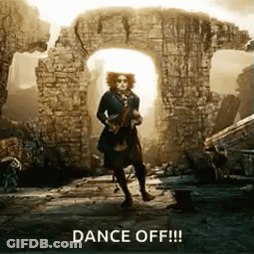 Dance Off Alice In Wonderland Mad Hatter GIF