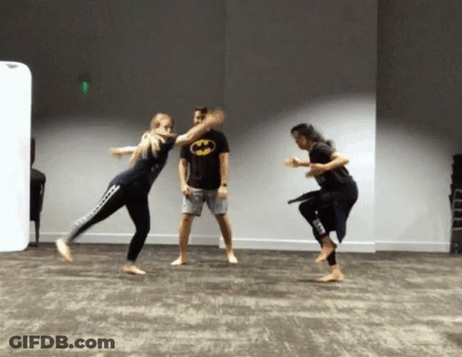 Dance Off Between Ladies GIF