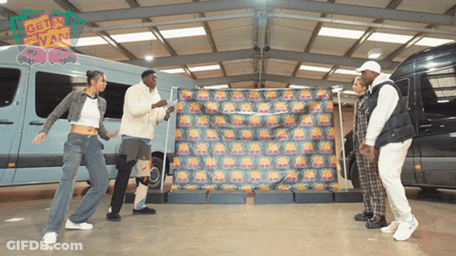 Dance Off Between Man And Woman GIF