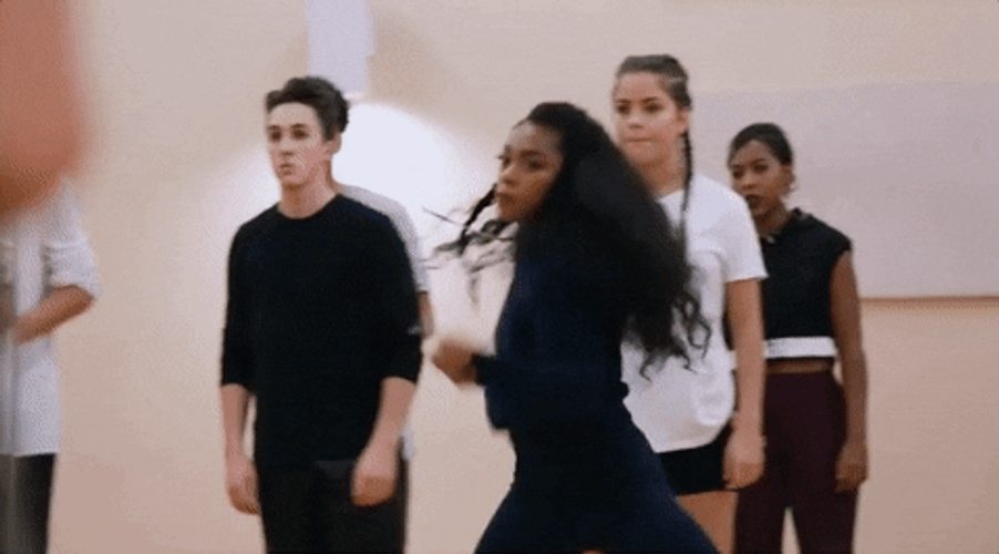 Dance Off Featuring Woman Showing Off GIF