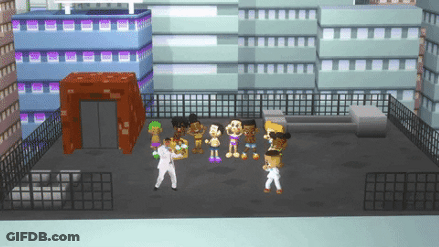 Dance Off In Video Game GIF