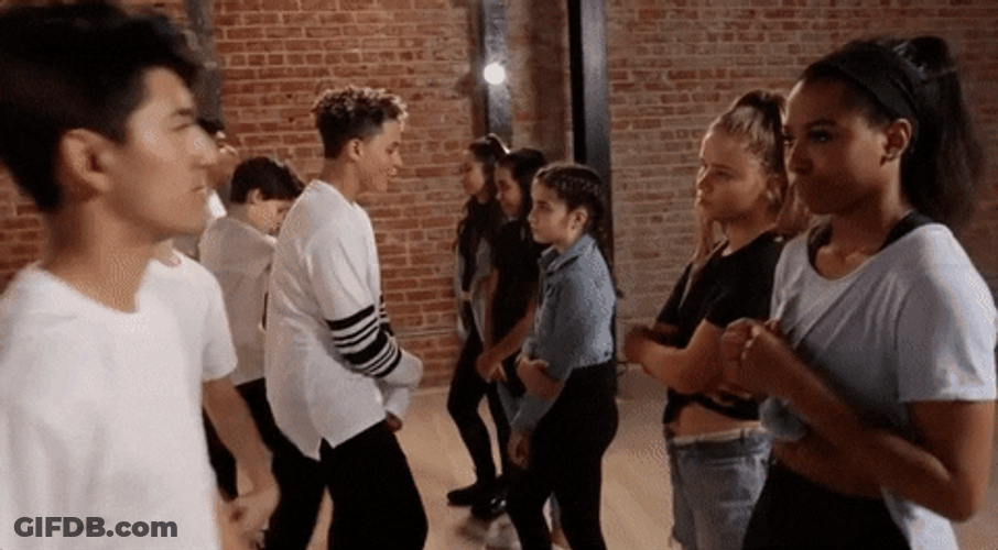 Dance Off With Guys Showcasing Skills GIF