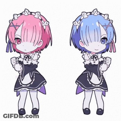 Dance Partners Anime Rem ReZero GIF