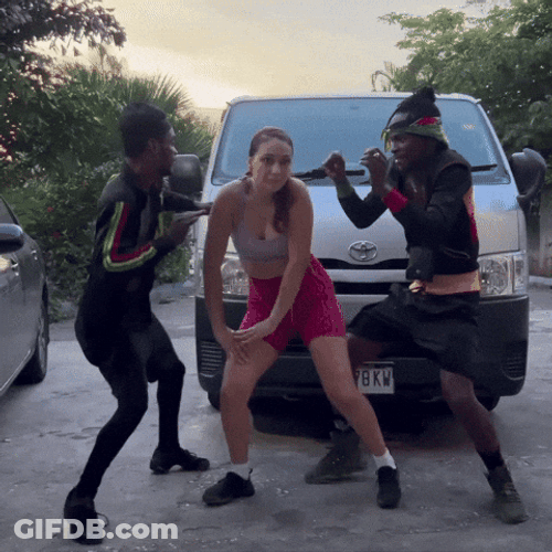 Dancehall Friends Funny Silly Dance GIF