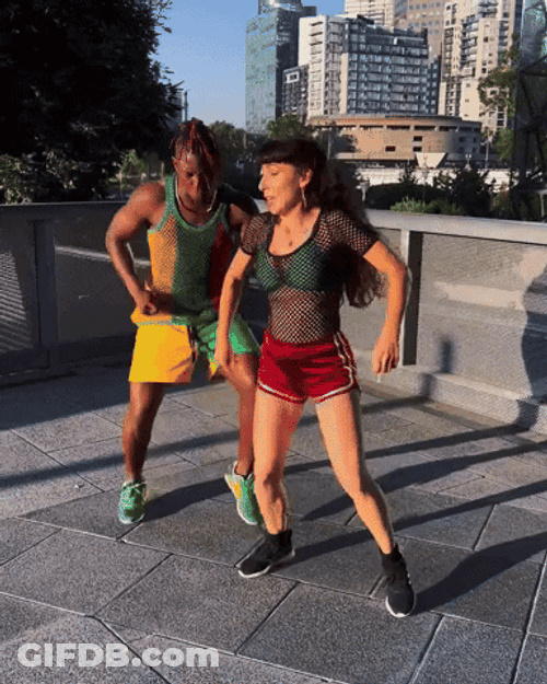 Dancehall Tandem Work Out Dance GIF