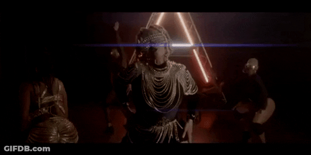 Dancehall Techno Dancing Laser Lights GIF