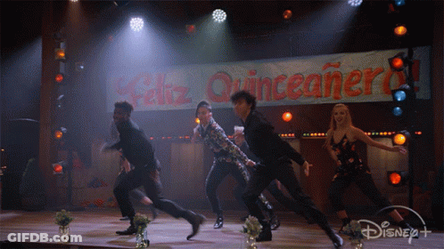 Dancers On Stage At Feliz Quinceanera GIF