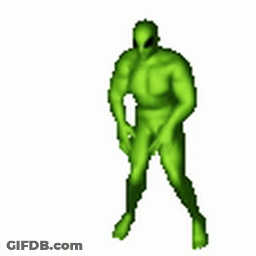 Dancing Alien Muscle GIF
