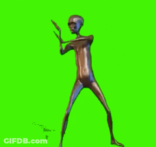 Dancing Alien Nice Moves GIF