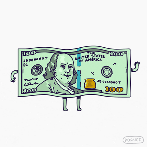 Dancing Animated Dollar Bills GIF