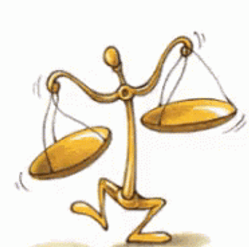 Dancing Animated Justice Balance Scales GIF