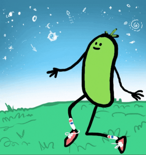 Dancing Animated Pickle GIF