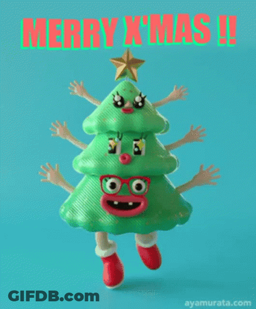 Dancing Animated Xmas Tree GIF