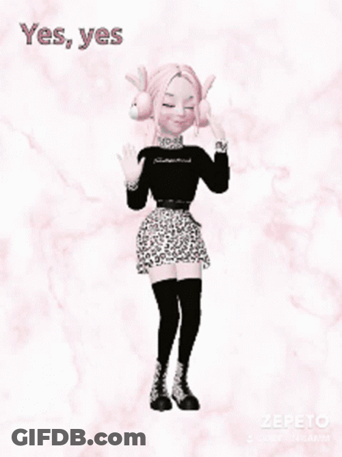 Dancing Animation Yess GIF