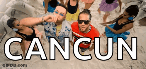 Dancing At Party Saying What People Think Happens In Cancun GIF