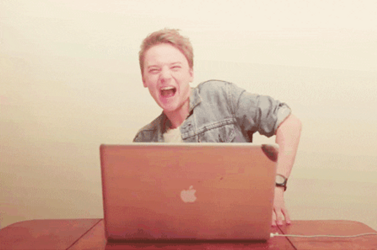 Dancing At The Computer GIF