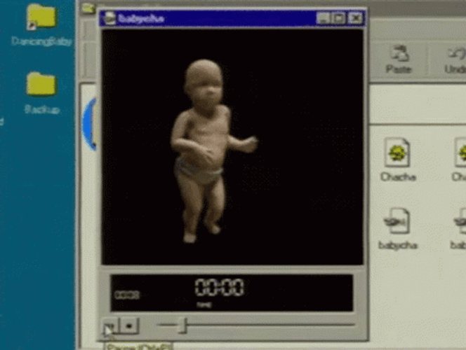 Dancing Baby 3D 90S Windows GIF