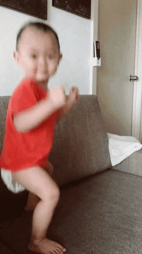 Dancing Baby Cute Funny Bounce GIF