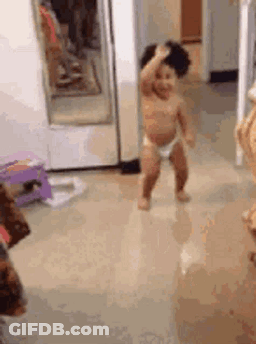 Dancing Baby Cute Party Vibing GIF