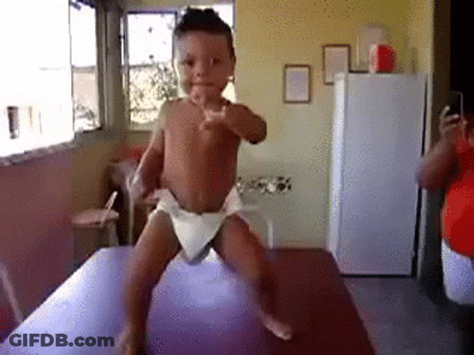 Dancing Baby Funny Hiphop Robotic GIF