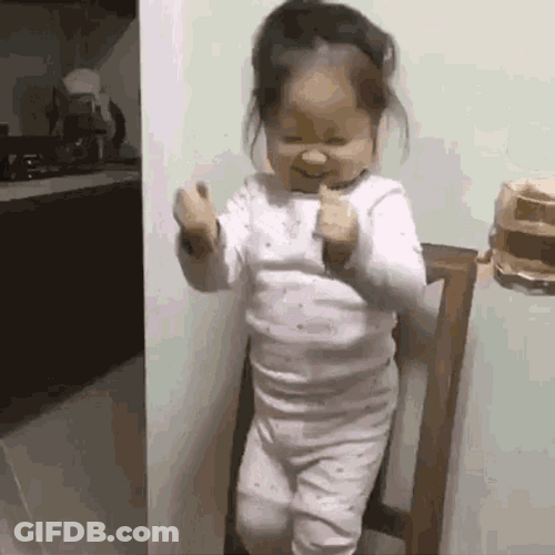 Dancing Baby Girl Funny Party Vibes GIF