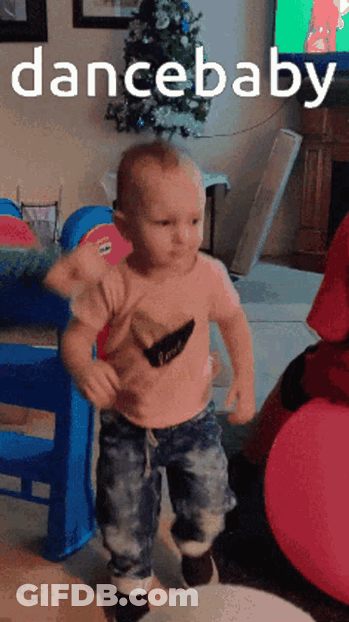 Dancing Baby Happy Bounce Dance GIF