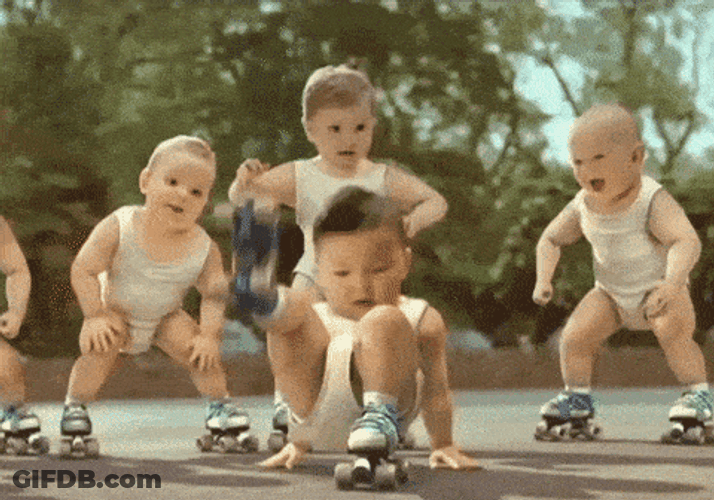 Dancing Baby Hip Hop Moves GIF