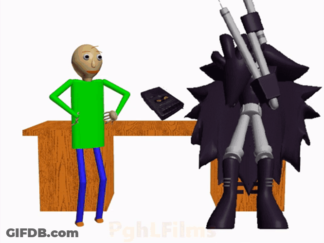Dancing Baldi Basics And Shaking Miss Circle GIF