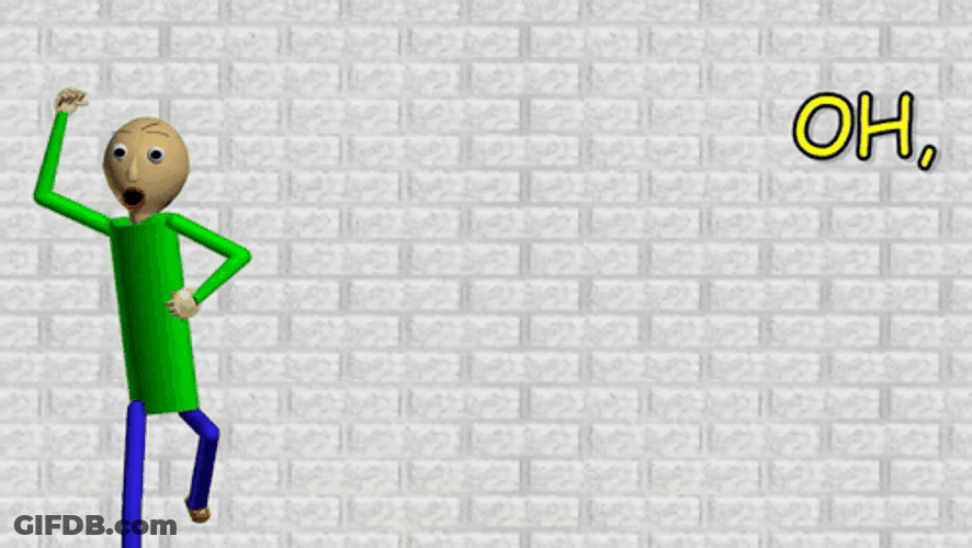 Dancing Baldi Basics Oh Hi There GIF